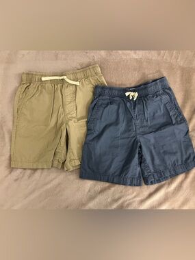 Old Navy Boys Khaki and Navy Elastic-Waist Skorts